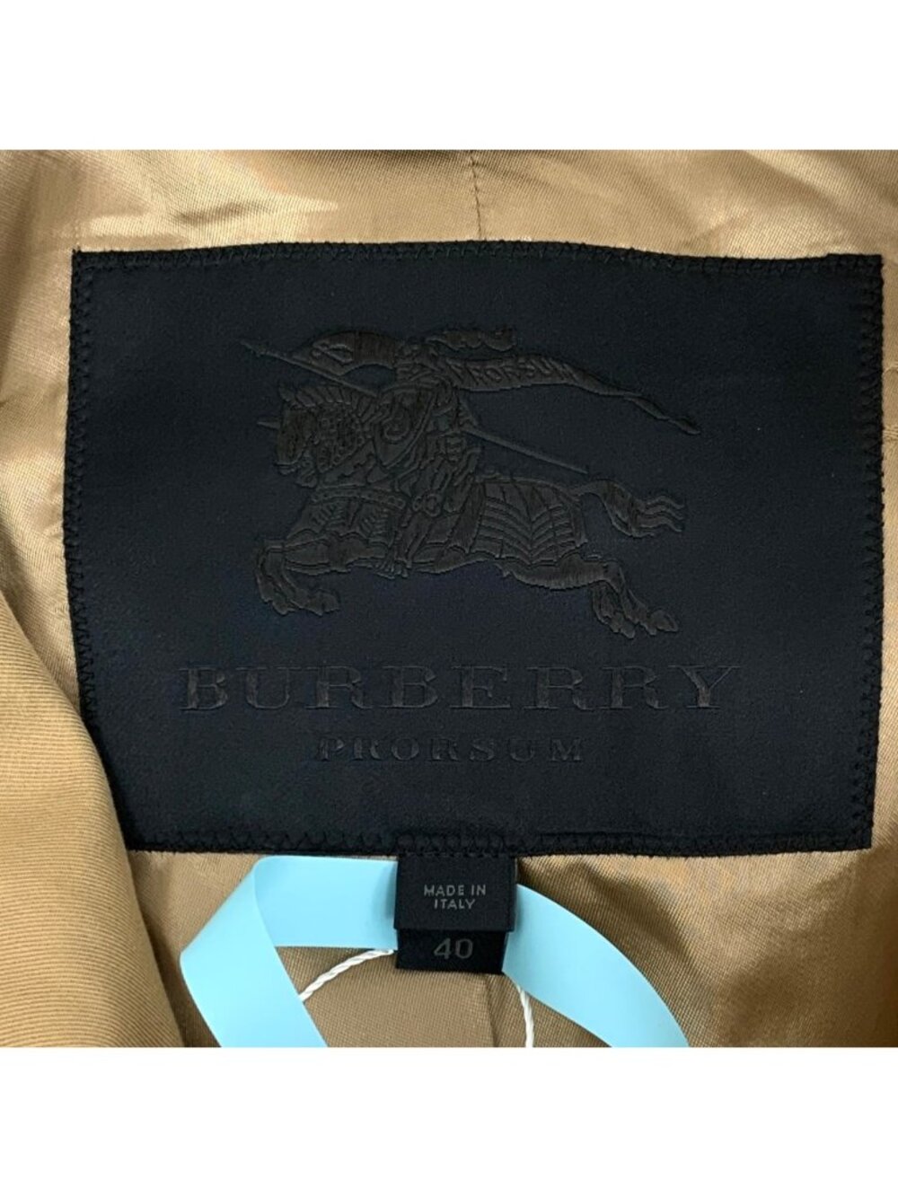 Burberry Brown Cotton Double-Breasted Belted Trench Coat - Picture 5 of 6